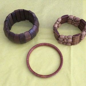 3 Wooden Bracelets